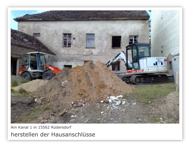 Am Kanal 1 in 15562 Rdersdorf Bild 13 - herstellen der Hausanschlsse